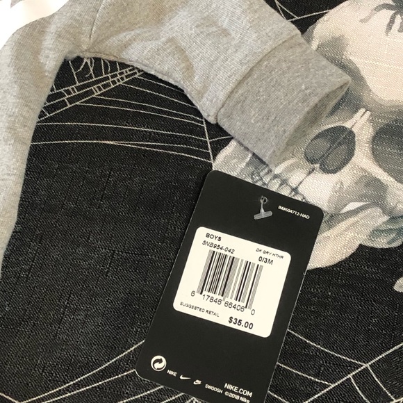 NIKE AIR ZIP UP HOODIE KIDS ROMPER NEWBORN 0-3M - Picture 5 of 11